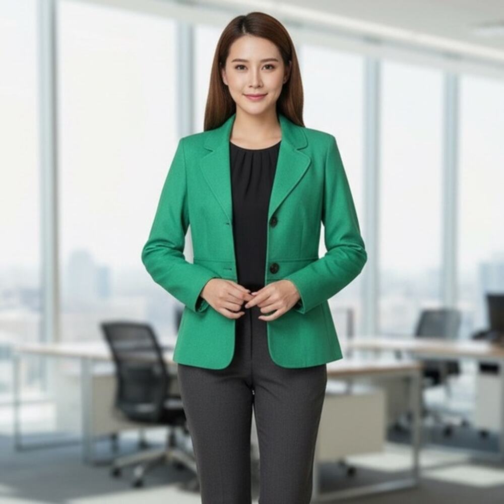 Evan Picone Emerald Green Blazer